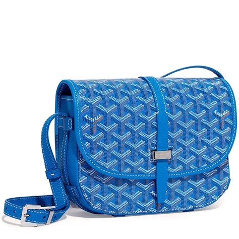 goyard belvedere messenger goyardine pm blue|Goyard Belvedere PM Messenger Bag .